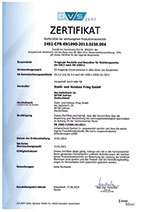 B+S Frieg GmbH - Zertifikat EN 1090-1:2009+A1:2011